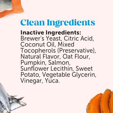 Omega Skin Health Chews for Dogs, Alaskan Salmon Oil, Omega-3 Fish Oil, Krill, Spirulina, Omega-3s, Healthy Skin & Coat, Itchy Skin, Dog Allergies, May Reduce Shedding (90 Count) - Image 7
