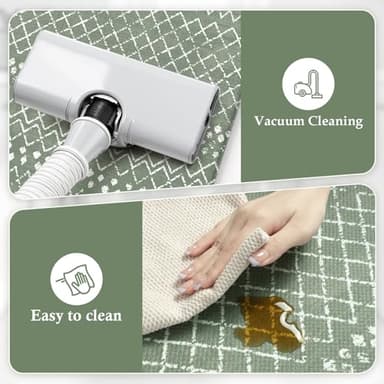 KIMODE Anti Fatigue Kitchen Mats for Floor, Boho Kitchen Rugs Sets of 2, Cushioned Kitchen Floor Mats, Comfort Standing Mat for Sink Laundry Office Desk Green 17"x59"+17"x29" - Image 5