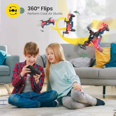 Holy Stone HS190 Foldable Mini Nano RC Drone for Kids Gift Portable Pocket Quadcopter with Altitude Hold 3D Flips and Headless Mode Easy to Fly for Beginners - Image 4