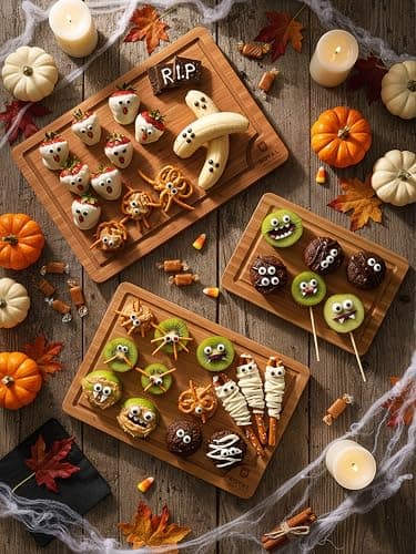 ROYAL CRAFT WOOD Wooden Cutting Boards for Kitchen Meal Prep & Serving - Bamboo Wood Serving Board Set with Deep Juice Groove Side Handles - Charcuterie & Chopping Butcher Block for Meat (3 Pcs) - Image 2