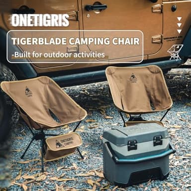 ONETIGRIS Tigerblade Camping Chair, Lightweight Folding Backpacking Hiking Chair, Compact Portable 330 lbs Capacity - Image 6