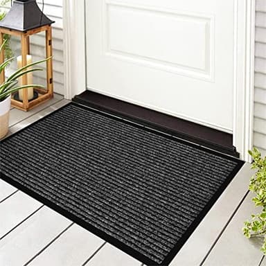 100pointONE Durable Front Door Mat, Heavy Duty Indoor Outdoor Doormat, 48” x 36” Low Profile Outdoor Mats for Home Entrance, Stain and Fade Resistant Shoe Scraper Mat, Ideal for High Traffic Area - Image 2