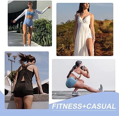 CAMPSNAIL Workout Biker Shorts Women - 3"/5"/8" High Waisted Tummy Control Spandex Booty Volleyball Shorts for Yoga Dance - Image 4