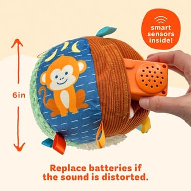 Move2Play, Hilariously Interactive Toy with Music & Sound Effects | Birthday Gift for Boy & Girl | Ball for Toddler & Baby | Indoor/Outdoor | Age 6, 9, 12+ Month | 1, 2, 3+ Year Old - Image 6