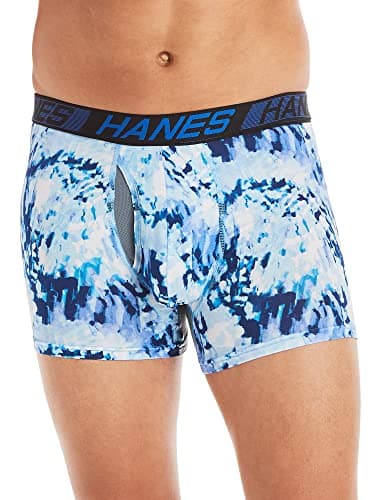 Hanes mens Total Support Pouch Men's Boxer Briefs Pack, Anti-chafing, Moisture-wicking Underwear With Cooling ( Trunks, Trunk - Assorted, Large US - Image 2