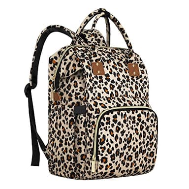 Diaper Bag Backpack Multifunction Maternity Diaper Bag for Baby Girls & Boys Large Capacity Travel Nappy Bags Leopard Print - Image 1