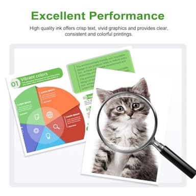 63XL Ink Cartridges Replacement for HP 63 XL (Black 2-Pack) Work with HP63 3830 4650 4652 4655 5200 5252 5255 5258 4520 4512 1112 2132 3630 3632 3631 2130 4510 4654 Printers 2 BK - Image 8