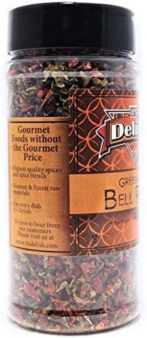 Dried Red and Green Bell Peppers Mix by It's Delish, 3 Oz. Medium Jar - Image 3