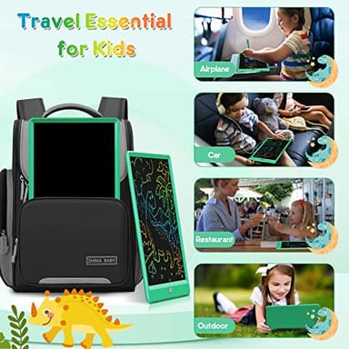 FLUESTON LCD Writing Tablet, Doodle Board Toys Gifts for 3-8 Year Old Girls Boys, 10 Inch Colorful Electronic Board Drawing Pad for Kids, Gifts for Toddler Educational Learning Travel Birthday, Green - Image 7