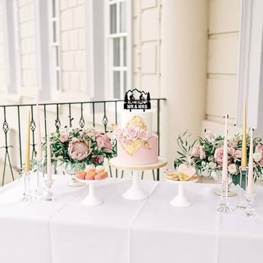 Funny Wedding Cake Topper - Groom and Bride with Backpacks on Mountain Bikes - Mountain Biker Couple Cake Topper, Mr&Mrs Wedding Cake Topper (Mountain Biker) - Image 2