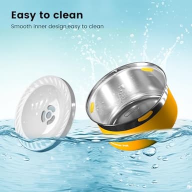 Gardner Pet Dog Bowls 1 Gallon (3.85L) Stainless Steel No Spill Dog Water Bowl, Slow Water Feeder Metal Bowls, Spill Proof Water Dispenser for Large Dogs, Promotes Healthy Hydration(Orange) - Image 7