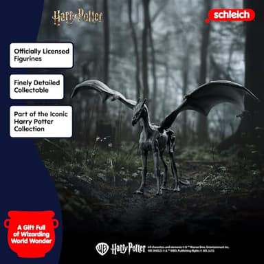 Schleich Harry Potter - 8" Thestral Figurine - Harry Potter Halloween Decoration Horse - Wizarding World Collectible Figures for Kids and Adults - Toys for Ages 6+ | 13996 - Image 8