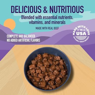 A Strong Heart Wet Dog Food, Cuts in Gravy with Beef - 13.2 oz Cans (Pack of 12), Made in The USA with Real Beef - Image 4