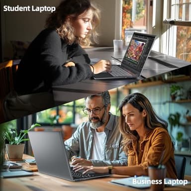 SGIN 17.3 Inch Laptop Computer, Win 11 Laptops with Celeron I3 Processor, 4GB DDR3 128GB SSD, 60800mWh Battery, FHD IPS Display, Type-C, HDMI, 5G WiFi, BT4.2, Numpad, for Business and Students - Image 8