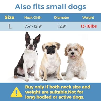 ComSaf Soft, Protective Adjustable Cat Cone Collar to Stop Licking After Surgery, Comfortable Lightweight Elizabethan Collar for Large Cat and Small Dog, Dog Recovery Collar Prevents Licking Wounds - Image 6