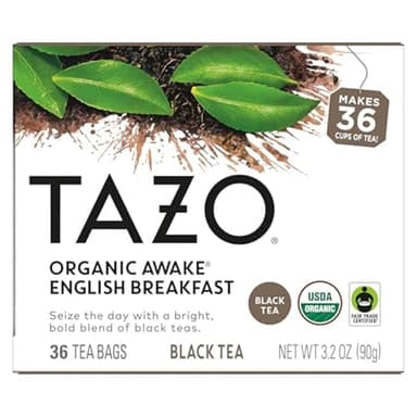 TAZO Organic Awake English Breakfast Black Tea Bags, 144 Total Tea Bags (36ct - Pack of 4) - Image 3