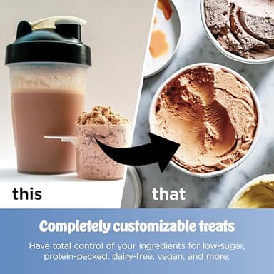 Ninja CREAMi | Ice Cream Maker Bundle | Includes (4)16 oz. Tubs for Gelato, Mix-ins, Milkshakes, Sorbet, Smoothie Bowls & More| 7 One-Touch Programs| Compact Size| Perfect for Kids | Silver - Image 9