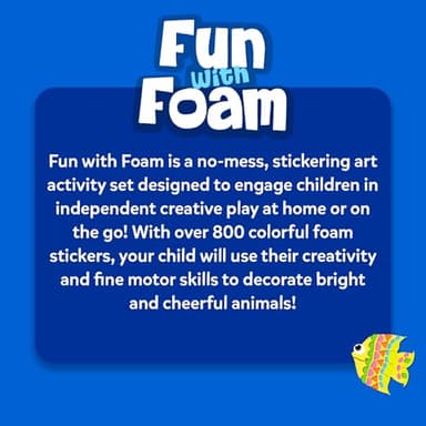 Skillmatics Foam Sticker Art Activity - Under The Ocean, Mess-Free Fun for Kids, 800+ 3D Foam Stickers, DIY Felt Craft Kits, Gifts for Girls & Boys Ages 3, 4, 5, 6, 7 - Image 6