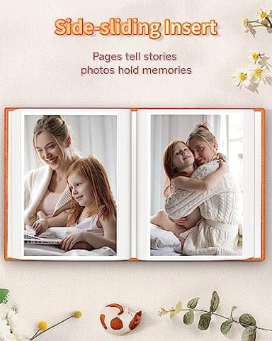 Artfeel Photo Album 4x6 with 100 Pockets,Slip-in Picture Albums,Linen Cover Memory Book with Front Window,White Page Vertical Photo Book for Wedding,Family,Anniversare,Baby,Vacation - Image 5