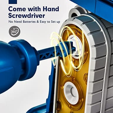 hahaland 5 Year Old Boy Birthday Gift - STEM Toys for Ages 5-7, Toy for 5 6 Year Old Boy, 5 in 1 Building Take Apart Trucks Transform to Robot, Boys Toys Stocking Stuffers Christmas Grandkids Gifts - Image 5