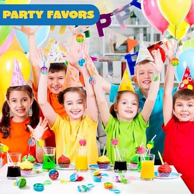 JOYIN Round Pop Fidget Keychain 90 Pack Pop Fidget Toys Bulk Party Favors for Kids 4-8,8-12 Years, Halloween Goodie Bags Stuffers Back to School Gifts for Students Classroom Prizes Sensory Toys - Image 6