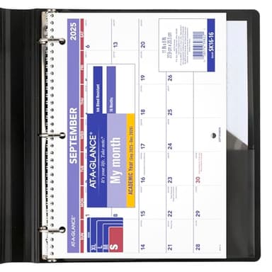 AT-A-GLANCE Wall Calendar 2025-2026 Academic, Monthly, 11" x 8", Small, Ruled Daily Blocks (SK1616) - Image 7