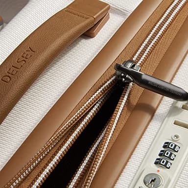 DELSEY PARIS Chatelet Air 2.0 Hardside Luggage with Spinner Wheels, Angora, Checked-Medium 24 Inch - Image 9