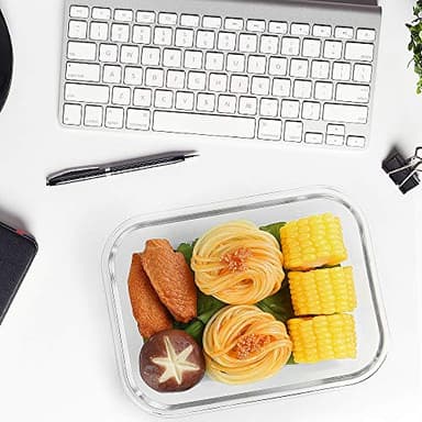 [10-Pack]Glass Meal Prep Containers with Lids, MCIRCO Glass Food Storage Containers with Snap Locking Lids, Airtight Lunch Containers, Microwave, Oven, Freezer and Dishwasher, Green - Image 7