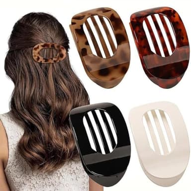SUNTIESDAY 100 PCS Flat Hair Clips for Women (Leopard, Animal Print, Retro Style, Unisex, Women's Department) - Image 2