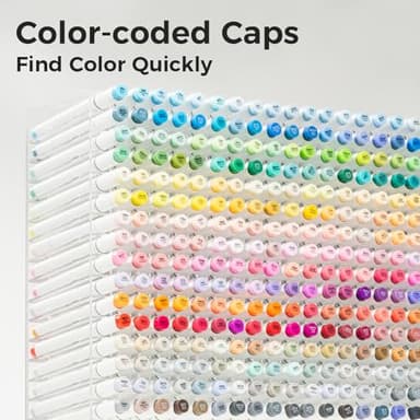 Ohuhu Alcohol Markers Brush Tip -Double Tipped Art Marker Set for Artist Adults Coloring Illustration -120 Colors -Brush &Fine -Honolulu B-Refillable - Image 5