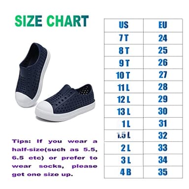 ziitop Kids Toddler Water Shoes for Boys Girls Baby Sandals Sneakers Beach Garden Swim, Anti-Slip Breathable Quick Dry Lightweight Slip-on (Toddler/Little Kid/Big Kid) Blue - Image 7