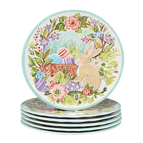 Certified International Joy Of Easter 9" Melamine Salad/Dessert Plates, Set of 6 - Image 1