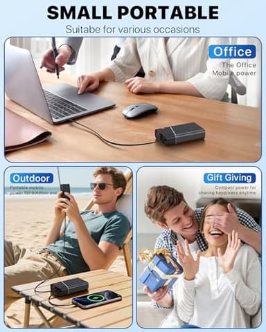 Portable Charger 20000mAh, 22.5W PD 3.0+QC 4.0 Super Fast Charging Power Bank, Cooler Aerospace Metal Case for iPhone 17 16 15 14, 13 Android, iPad, Samsung Google Tablet & More, Travel Essential - Image 7