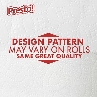 Amazon Brand - Presto! 2-Ply Ultra-Strong Toilet Paper, 24 Mega Rolls Toilet Paper = 120 regular rolls, 308 Sheet (Pack of 24), Unscented - Image 2