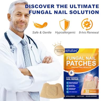 Toenail Fungus Treatment Extra Strength - 32 Pcs Fungal Nail Patches, Nail Repair for Damaged Nails, Overnight Renewal for Men and Women - Image 7