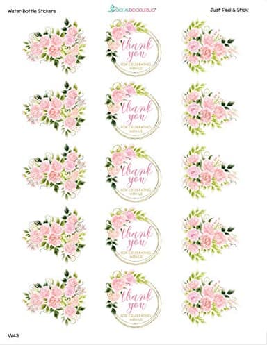 30 Water Bottle Labels Thank You for Celebrating With Us - Image 4