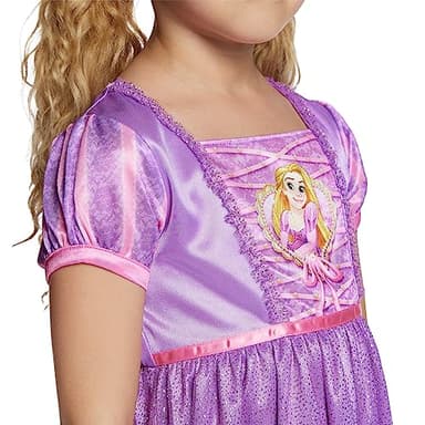 Disney Girls' Princess Fantasy Gown Nightgown, Rapunzel Shines 3, 2T - Image 4