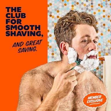 Dollar Shave Club | The Member Exclusive Shave Set | 4 Swift Rinse Refill Cartridges, 1 Handle (Green), 1 Shave Butter 3 ounce, 1 Razor Cover, Razors for Men - Image 4