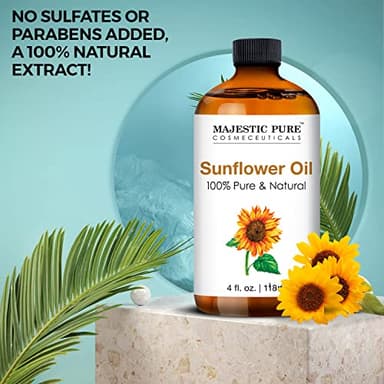 Majestic Pure Sunflower Essential Oil with Glass Dropper - Huge 4 Fl Oz - 100% Pure and Natural Black Pepper Oil - Premium Grade Essential Oils for Diffuser, Aromatherapy, Soap and Candle Making - Image 7