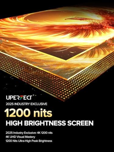 UPERFECT Portable Monitor 4K 16" | 1200 Nits Laptop Monitor | 3840 * 2400 UHD | 1MS FreeSync 2000:1 Contrast | USB-C & HDMI | VESA & Smart Case | Travel Screen for Computer, Mini PC, Game Consoles - Image 2