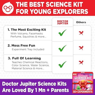 Doctor Jupiter Girls' Science Kit, Chemistry Set for Kids Ages 8-10-12-14 | Birthday Gift Ideas for 8,9,10+ Year Old Girls | STEM Toy Kit with 50+ Experiments | Learning & Educational Projects - Image 6