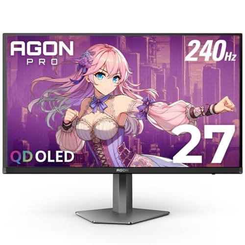AOC Agon PRO AG276QZD2 27" OLED Tournament Gaming Monitor 2560x1440, 240Hz 0.03ms, G-SYNC, PS5 Switch Compatible, Glossy, Black (Renewed) - Image 1
