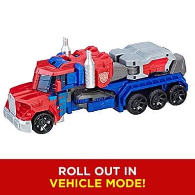 Transformers Toys Heroic Optimus Prime Action Figure - Timeless Large-Scale Figure, Changes into Toy Truck - Toys for Kids 6 and Up, 11-inch (Amazon Exclusive) - Image 3