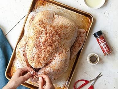 Fire & Flavor Turkey Perfect Brining Bag - Heavy Duty - Holds 25lb Turkey - 21" x 22" Zip Top Bag - 1 Pack, White - Image 4