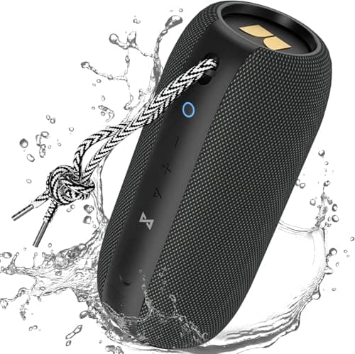 Monster S320 Bluetooth Speaker, 40W True Wireless,360° Stereo Sound Effect,IPX7 Waterproof, 32 Hour Playing Time,Suitable for Outdoor Portable Speaker,Black. - Image 1
