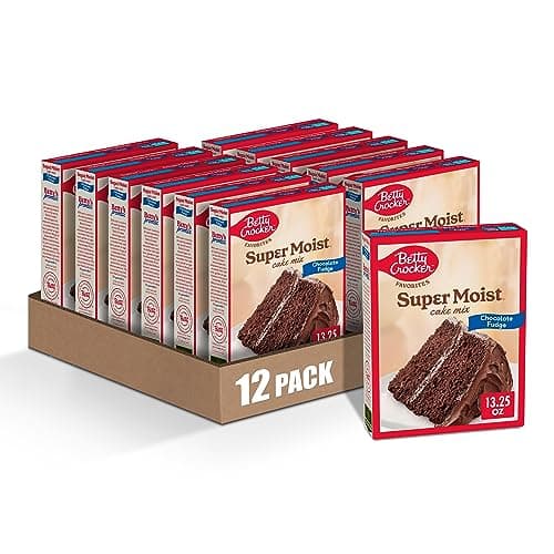 Betty Crocker Favorites Super Moist Chocolate Fudge Cake Mix, 13.25 oz (Pack of 12) - Image 1