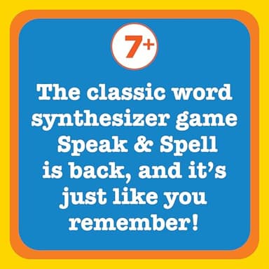 Playmonster Speak & Spell Electronic Game - Educational Learning Toy, Spelling Games, 80s Retro Handheld Arcade, Autism Toys, Activity for Boys, Girls, Toddler, Ages 7+ - Image 3