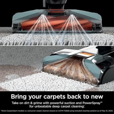 Shark CarpetXpert Upright Carpet, Area Rug & Upholstery Cleaner, Built-In Spot & Stain Remover & XL Tool, Perfect for Pets, Carpet Shampooer, 3 Cleaning Tools, Cleaning Solution, Slate Green, EX151 - Image 3