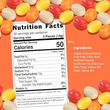 Assorted Fruit Hard Candy Individually Wrapped by Cambie, 2 lbs of Fruit Candy with a Deliciously Sweet Hard Exterior with a Soft, Decadent Filled Center - Image 2