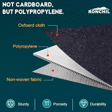 RONCHIL Shoe Organizer for Closet, Foldable Shoe Storage Bins with Clear Cover, Space Saving Shoes Holder with 4 Handles, Large Adjustable Shoe Box Storage Containers, Fits 12-24 Pairs, 2 Pack, Beige - Image 5